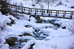 photo of Bridge Snow Ice Formations Winter Whistler Blackcomb Mountains