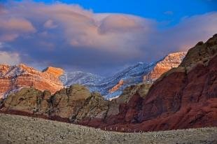 photo of Fresh Snow Spring Mountains Red Rock Canyon