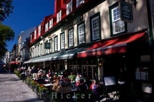 photo of Street Cafes Place D Armes Quebec City