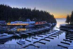 photo of Telegraph Cove Sunset Northern Vancouver Island BC Canada