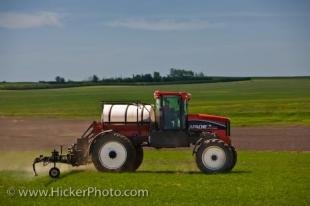photo of Spraying Crops Tractor Farming Rockglen Saskatchewan