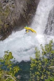 photo of Waterfall Kayaker Pyrenees Catalonia Spain
