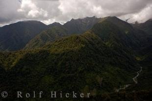 photo of Aerial Picture Westland National Park Mountains New Zealand