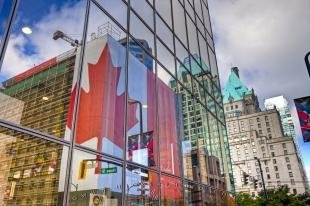 photo of Window Reflections Downtown Vancouver