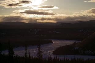 photo of Yukon River Winter Sunset Canada