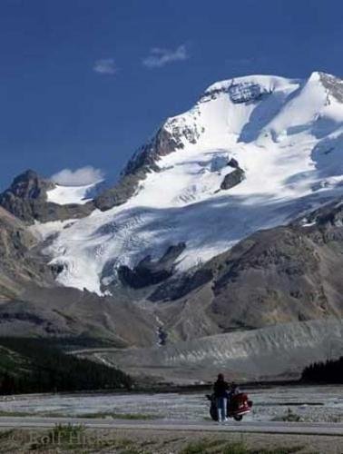 Photo: 
Motorbike on Icefield Parkway