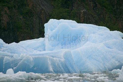 Photo: 
blue glacier ice