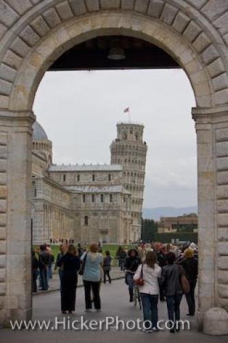 Photo: 
Archway View Piazza Del Duomo Pisa Italy