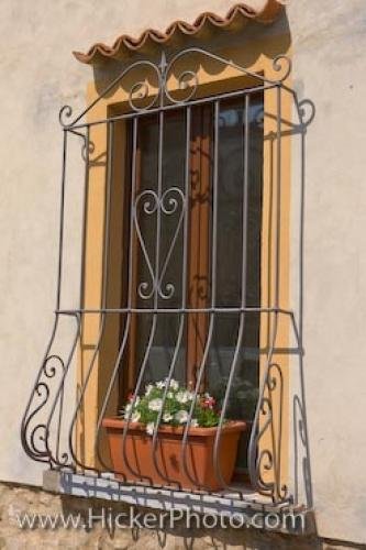 Photo: 
Barred Window Picture Volterra Tuscany Italy