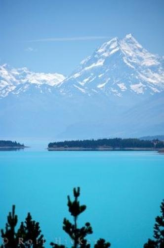 Photo: 
Beautiful Lake Pukaki And Mt Cook Scenery Picture NZ
