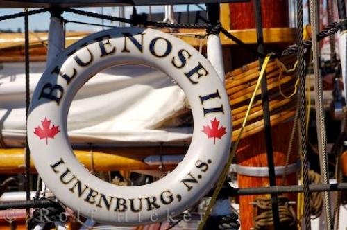 Photo: 
Bluenose II Life Preserver Lunenburg Harbour Nova Scotia Canada