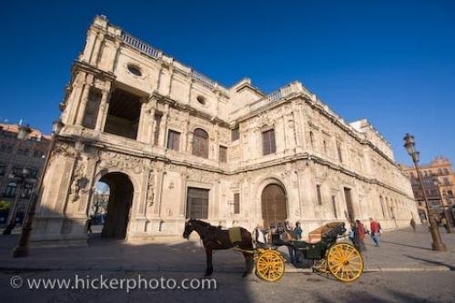 Photo: 
Buggy Carriage City Hall Sevilla Andalusia