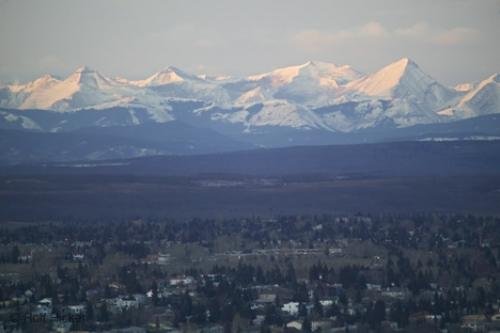 Photo: 
Calgary Winter view Rocky Mountains