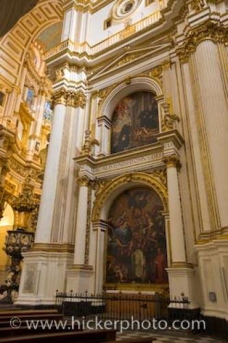 Photo: 
Granada Cathedral Paintings Interior Walls