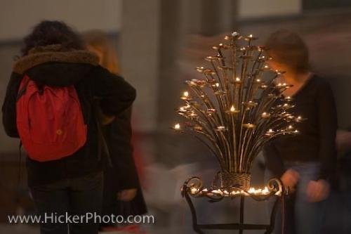 Photo: 
Church Candles Florence Cathedral Tuscany Italy