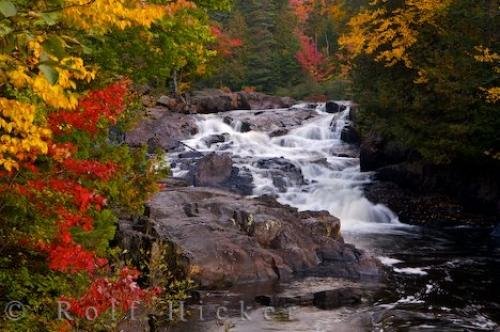 Photo: 
Chutes Croches Fall Parc National Du Mont Tremblant Quebec Province Canada