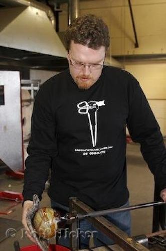 Photo: 
Glass Blowing Demonstrator