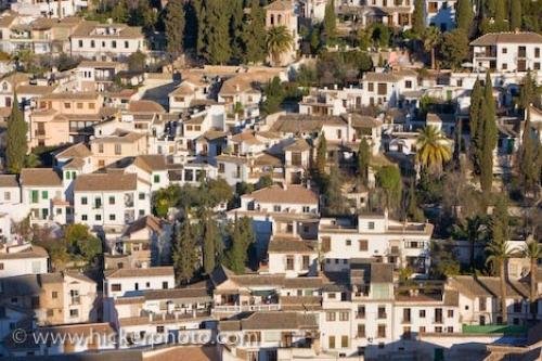 Photo: 
City Of Granada Historic Buildings Albayzin District Andalusia Spain
