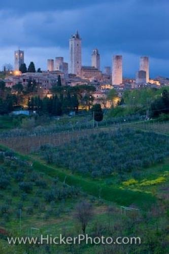 Photo: 
Historic Town Of San Gimignano Siena Tuscany Italy