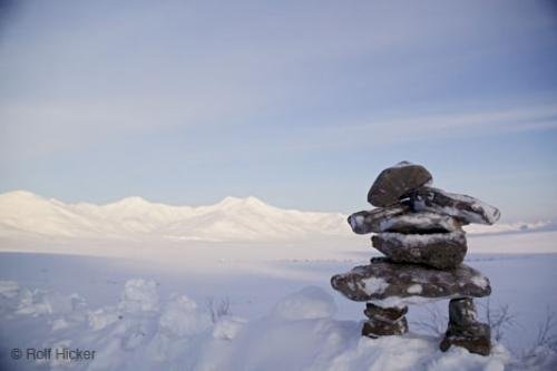 Photo: 
inukshuk snow
