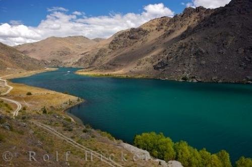 Photo: 
Lake Dunstan Landscape Central Otago New Zealand