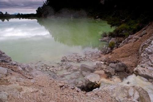 Photo: 
Lake Ngakoro Waiotapu Thermal Wonderland New Zealand