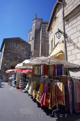 Photo: 
Arles Les Arenes Market Stalls Provence France
