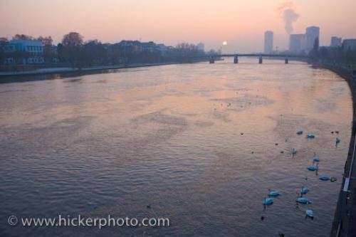 Photo: 
Main River Sunset Frankfurt Germany