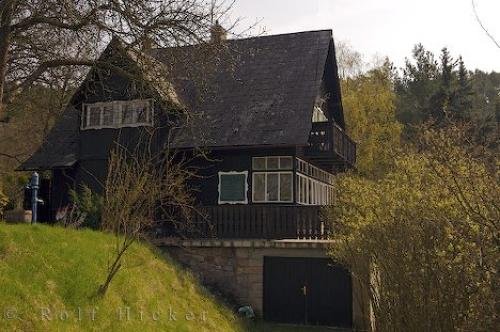 Photo of a typical country hut in the town of Morinka in the Czech Republic, Europe. Photo: 
Morinka Czech Republic Country Hut
