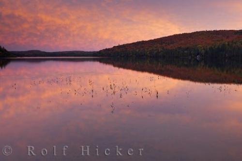 Photo: 
Mystic Rock Lake Sunset Algonquin Ontario Canada