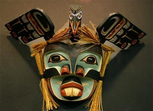 Photo: 
Carved Mask Native American Art