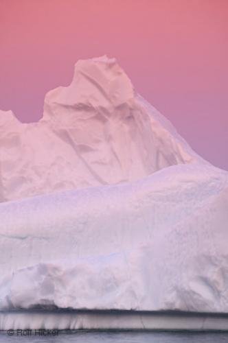 Photo: 
Iceberg Details At Sunset