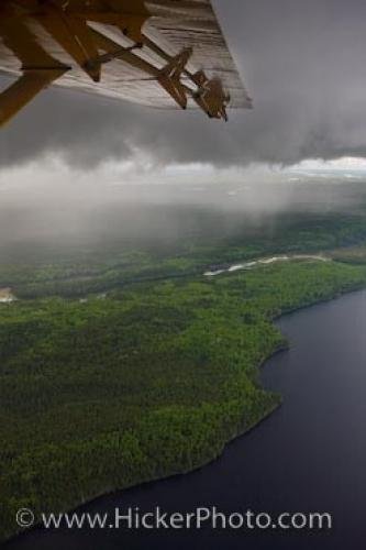 Photo: 
Aerial View Lakes Islands Forest Bush Plane Northern Ontario