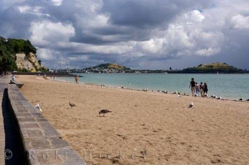 Photo: 
New Zealand Beach Scene Mission Bay Auckland