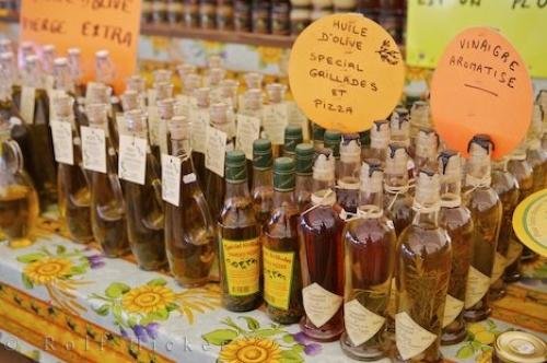 Photo: 
Olive Oil And Vinegar Market Stall Provence France