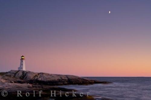 Photo: 
Surreal Peggys Cove Lighthouse Sunset Picture Nova Scotia
