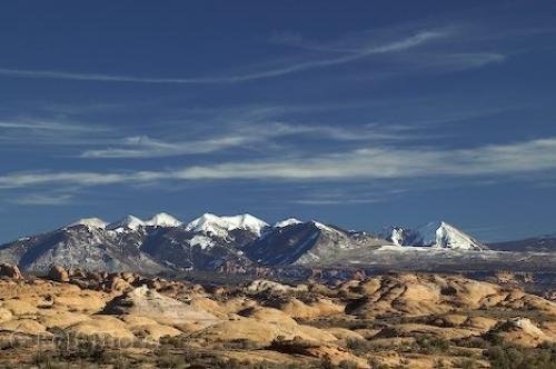 Photo of the smooth looking Petrified Dunes<br />in Arches National Park, Utah. Photo: 
Picture Of Petrified Dunes