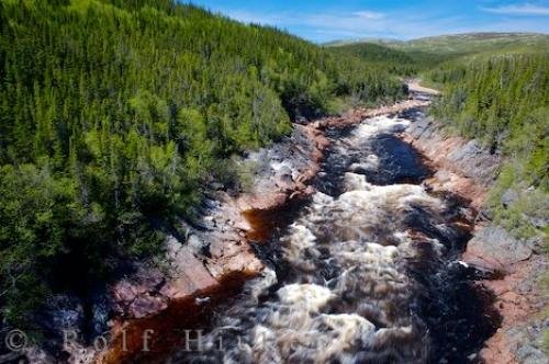Photo of the raging waters of the Pinware River in Southern Labrador as it makes its way through the naturally created gorge. Photo: 
Pinware River Gorge Southern Labrador