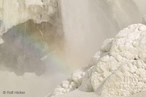 Photo: 
Rainbow Frozen Waterfall Quebec