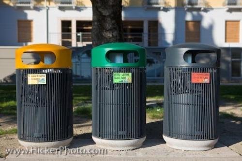 Photo: 
Recycle Garbage Bins Resort Town Lake Garda