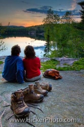 Photo: 
Romantic Sunset Wilderness Lake Picture