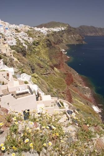 Photo: 
View Crater Rim Santorini Island Greece