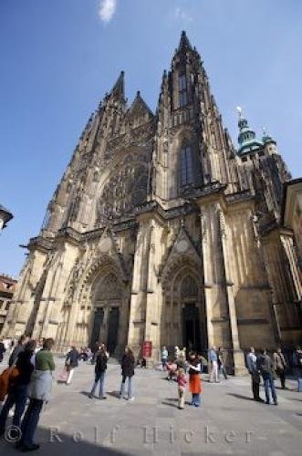 Photo: 
St Vitus Cathedral Facade Prague Castle Czech Republic