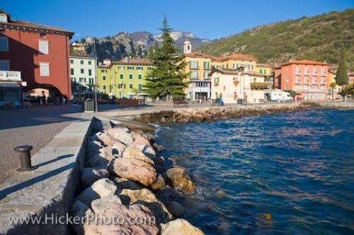 Photo: 
Waterfront Buildings Torbole Town Lake Garda Italy