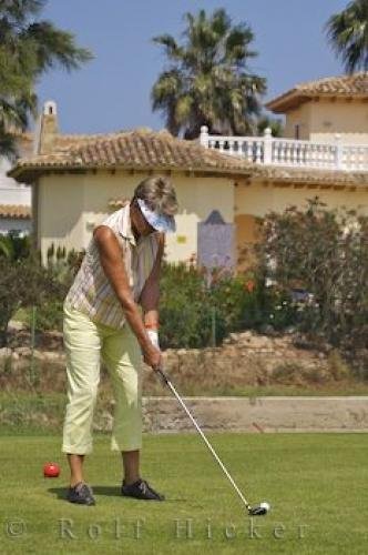 Photo: 
Woman Golfing Oliva Nova Golf Course Spain