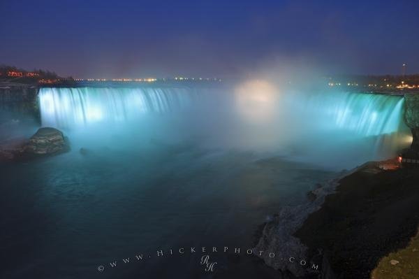 Photo: 
Blue Light Display Niagara Falls Ontario