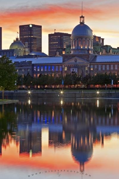 Photo: 
Photo Bonsecours Market Sunset Montreal Quebec