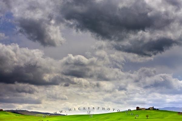 Photo: 
Country Landscape Storm Clouds Tuscany Europe