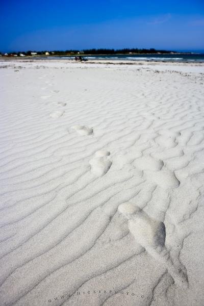 Photo: 
Footprints White Sand Crescent Beach Lockeport Lighthouse Route Nova Scotia