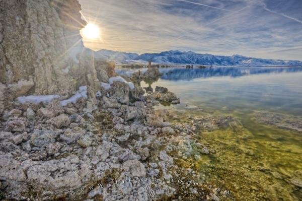 Photo: 
Dramatic Tufa Lake Sun Scenery